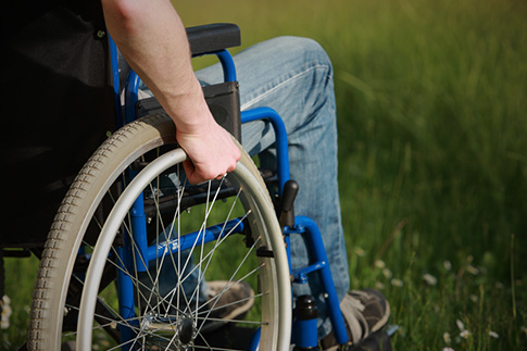person in wheelchair
